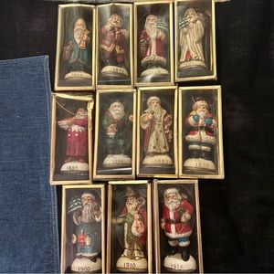 Santa’s Memories Collection throughout the centuries 11 total in boxes